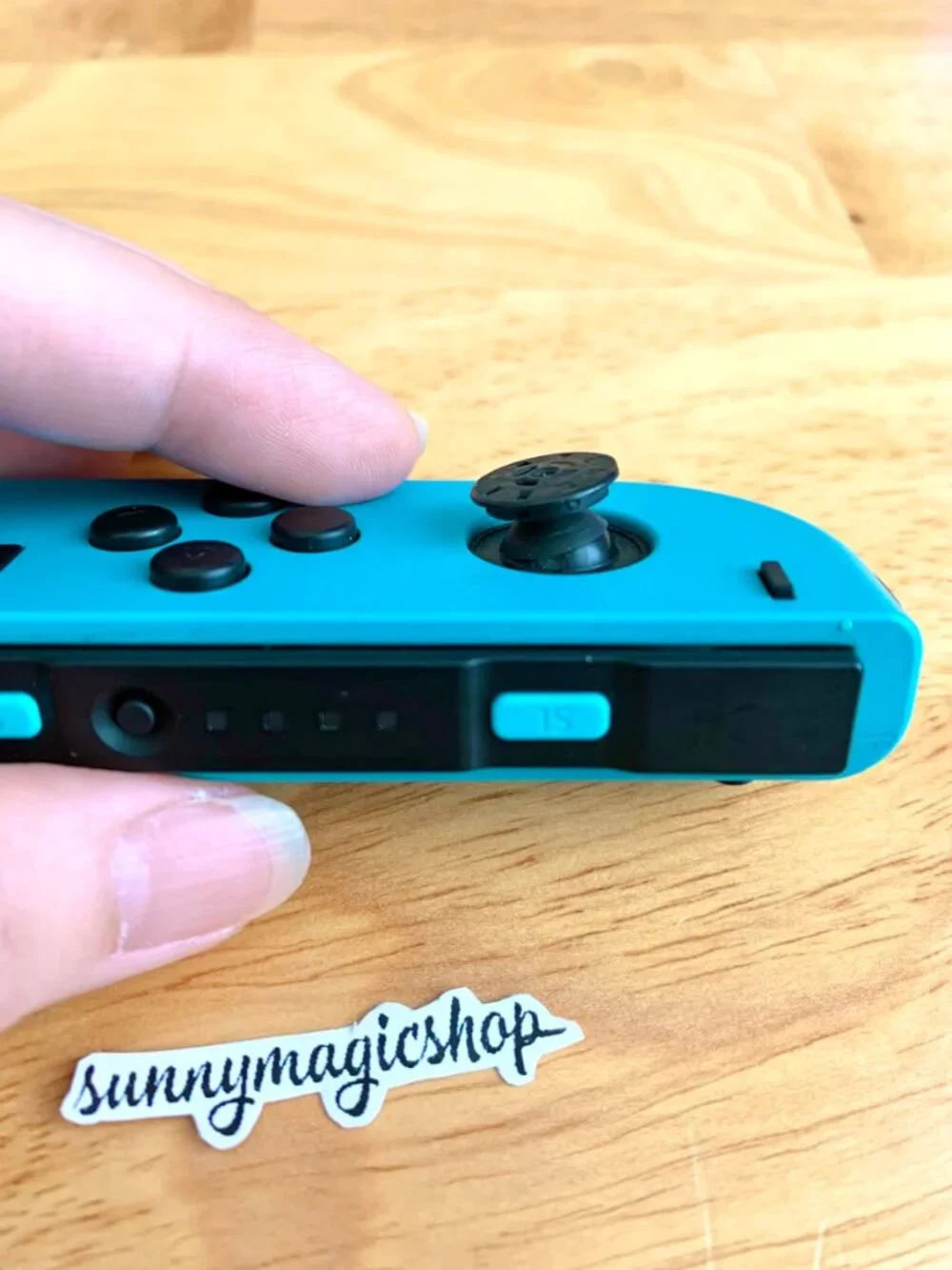 Nintendo Switch OEM Joy Con Neon Blue Left Controller